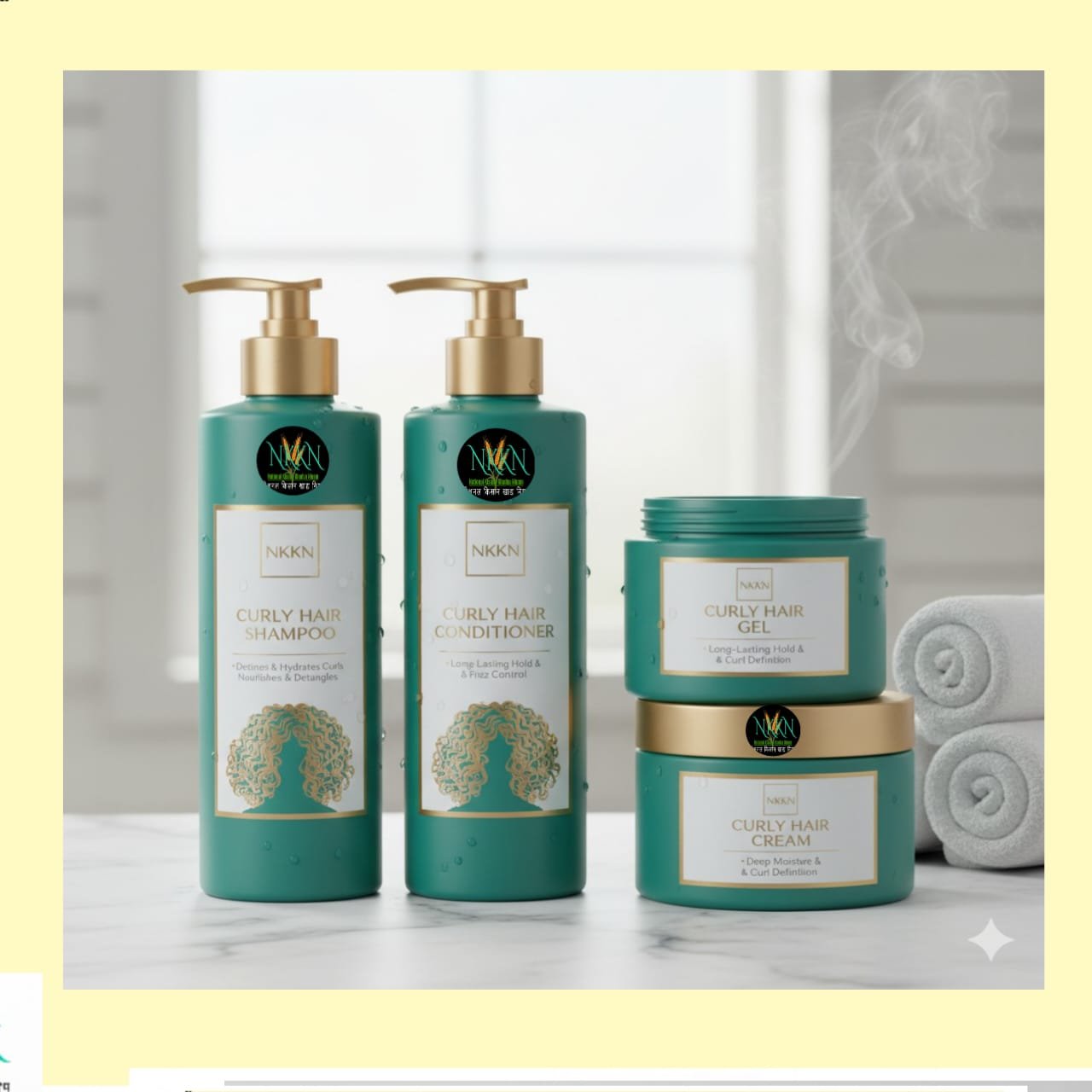 NKKN Curly Hair Combo Pack